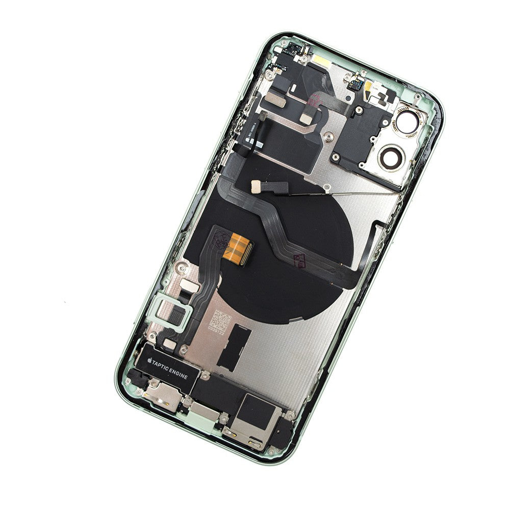 Rear Housing with Full Set Parts for iPhone 12-Green (Purple) Rear Housing with Full Set Parts for iPhone 12-Green (Purple)